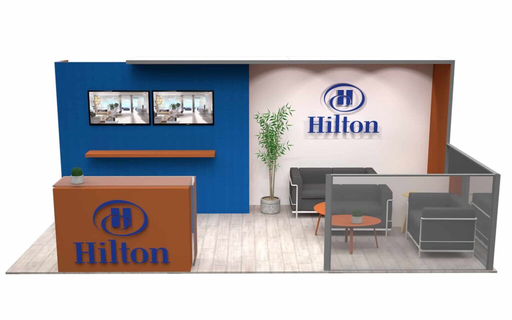 hilton-10x20-hero Chicago 10x20 Exhibit Rental